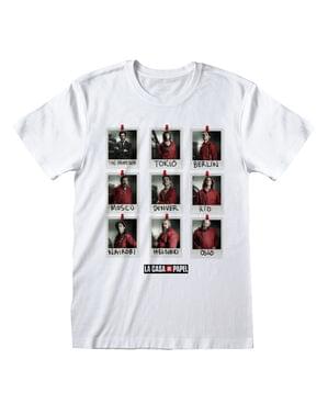 Money Heist T-Shirt för vuxen vit