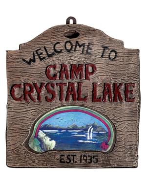 Jumat tanggal 13 Selamat Datang di Crystal Lake Sign