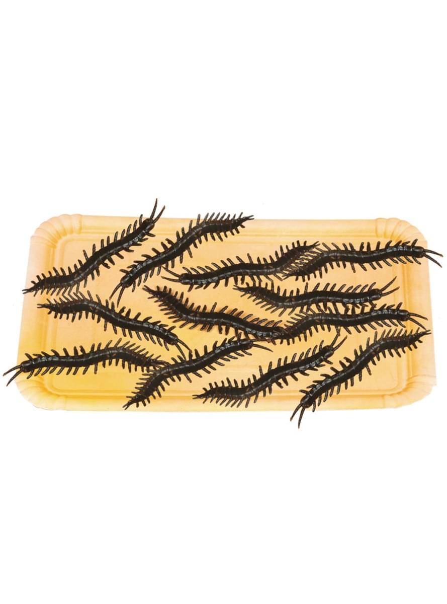 Bag of 12 decorative centipedes