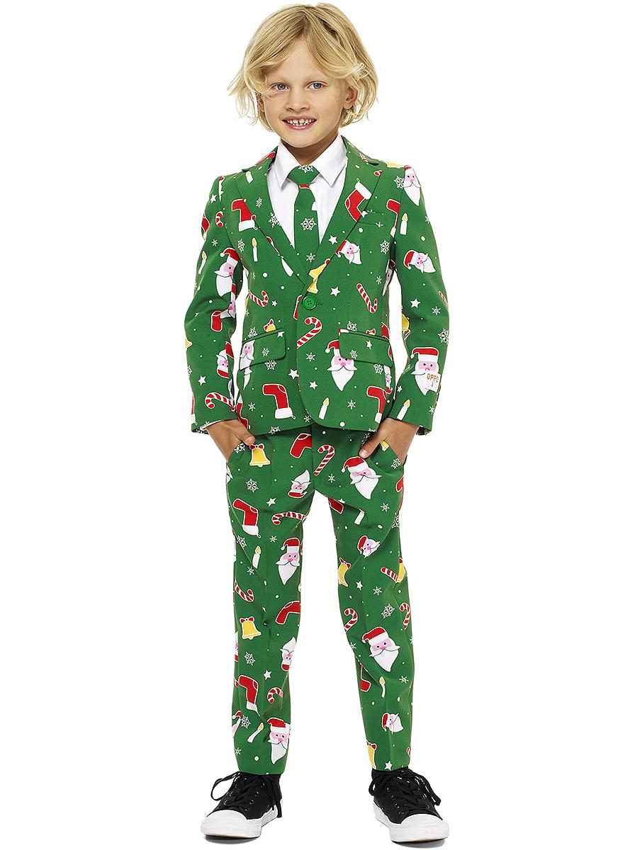 Costum pentru copii Crăciun verde 