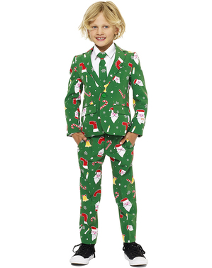 Zeleni Božić „Santaboss” Odijelo za djecu - Opposuits