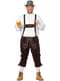 Deluxe dark brown lederhosen for men