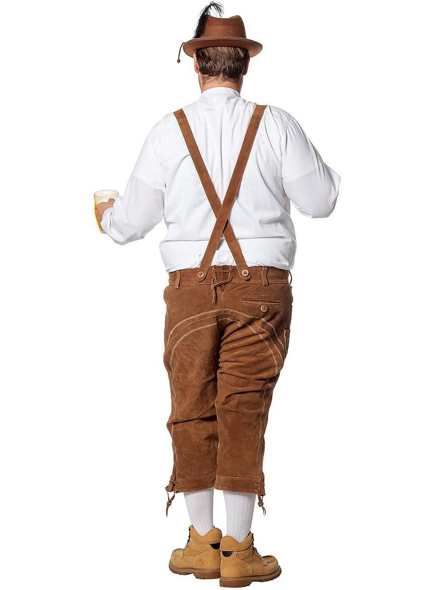 Lederhose beige deluxe per uomo