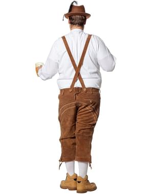 Lederhose beige deluxe per uomo