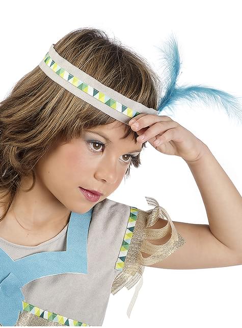 Costume da indiana dorato per bambina
