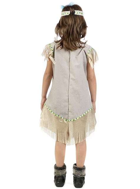 Costume da indiana dorato per bambina