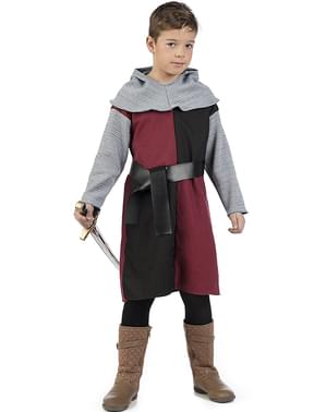 Fato de cavaleiro medieval Henry para menino