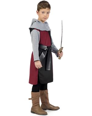 男の子のための中世の騎士ヘンリー衣装