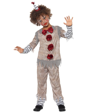 Vintage kleine clown kostuum voor jongens