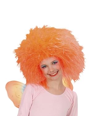 Parrucca da fata arancione per bambina