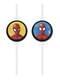 4 Spiderman paper straws