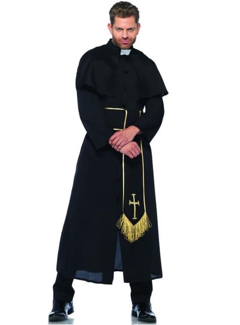 Costume da prete misterioso uomo. I più divertenti