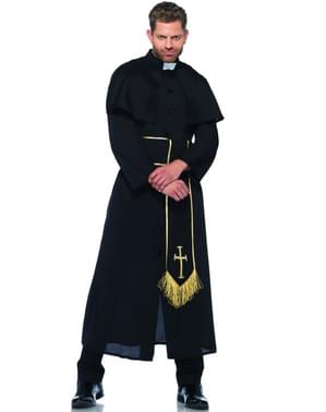 Skrivnosten duhovnik kostum za moške