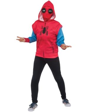 Hoodie kostum improvisasi Spiderman Homecoming untuk anak laki-laki