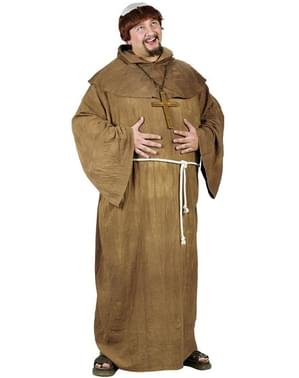 Disfraz de monje medieval para hombre talla grande
