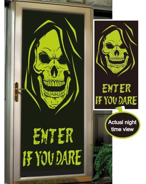 Decorazione per porta Enter if you dare fluorescente