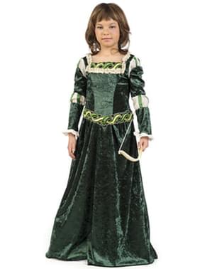 Disfraz de arquera medieval para niña