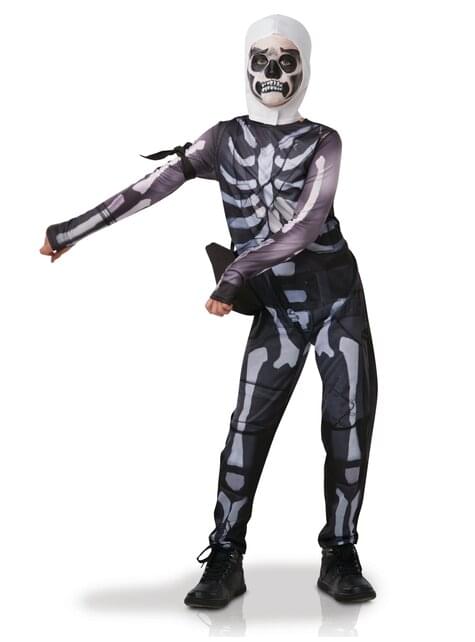 Picture Of Fortnite Skull Trooper Onesie Fortnite Skull Trooper Costume For Teenagers The Coolest Funidelia