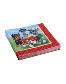 Set de 20 serviettes Pat'Patrouille