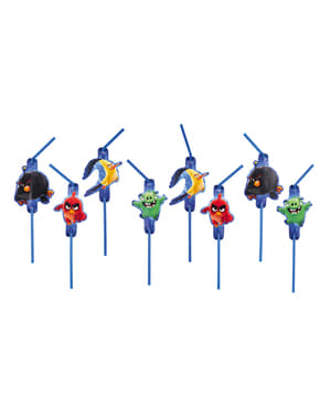 Set of 8 Angry Birds Straws