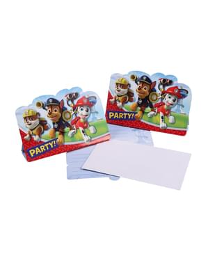 Set de 8 invitations Pat'Patrouille