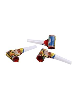 Sett med 8 Paw Patrol partyblåsere