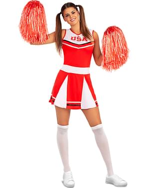 Costume cheerleader USA donna: ,e vestiti di carnevale online - Vegaoo