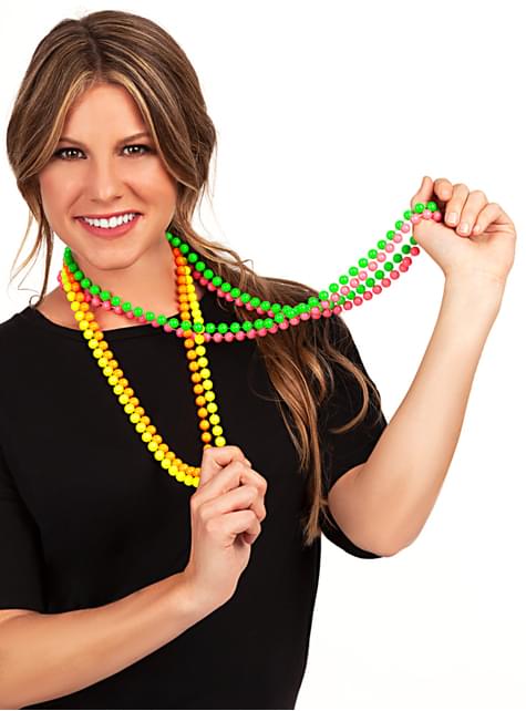 Neon beads necklaces. The coolest