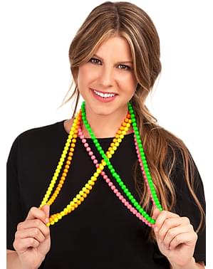 Neon kralen ketting