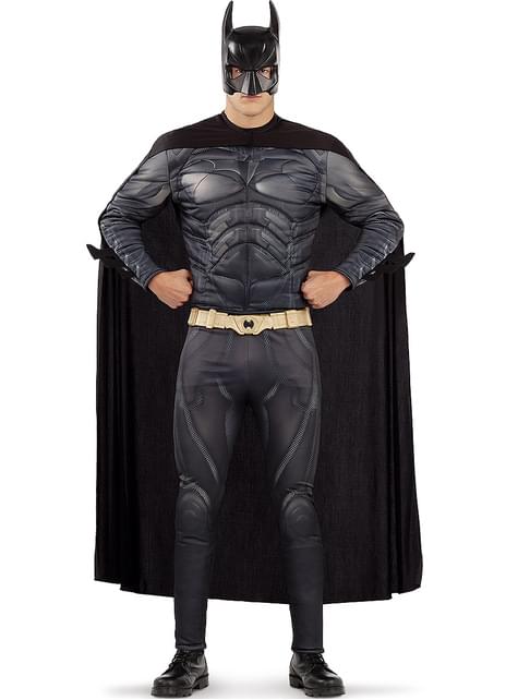 Demi-masque de DC Batman, noir, taille unique, accessoire de costume à  porter pour l'Halloween