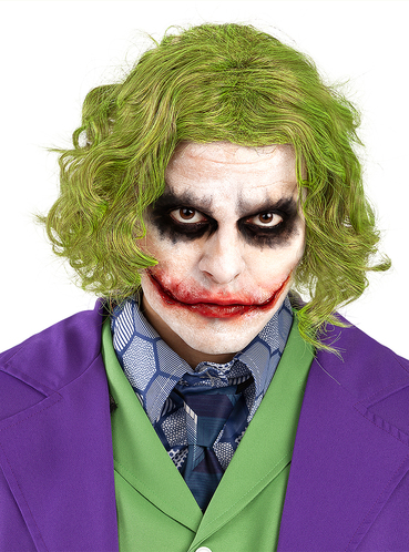 Parrucca Joker da uomo - Il Cavaliere Oscuro. Consegna 24h | Funidelia