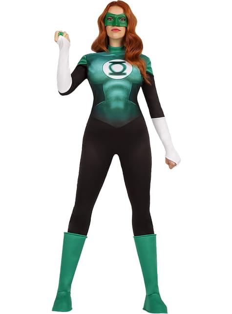 Disfraz de Súpe Heroína Verde Mujer