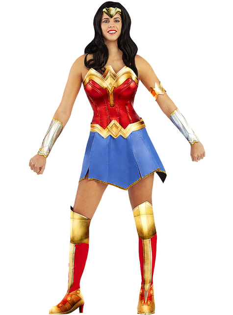 Funidelia  Costume Wonder Woman per Donna Supereroi, DC Comics, Lega della  Giustizia - Costume per Adulto e Accessori per Feste, Carnevale e Halloween  - Taglia S - Rosso : : Altro