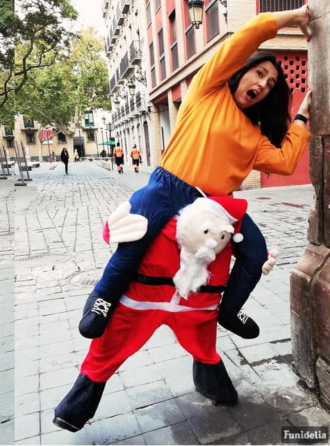 Piggyback kostým Santa Clausa