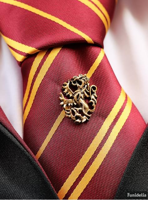 fragancia Hablar con Estudiante Corbata de Harry Potter y pin Gryffindor para verdaderos fans | Funidelia
