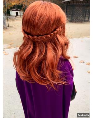 Perucă Printesa Anna pentru fată - Regatul de gheață 2 (Frozen)