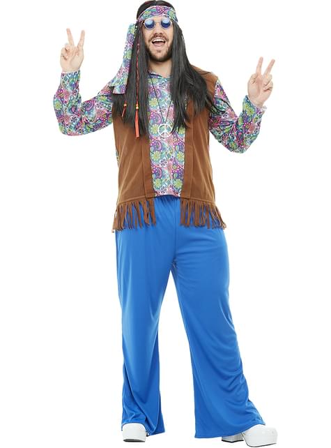 Hippie costume plus size. Express delivery | Funidelia