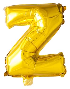 Balão letra Z dourada (102 cm)