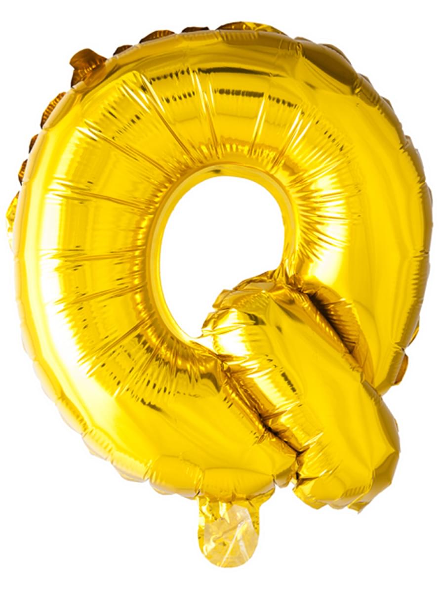 Globo foil letra Q dorado (102 cm)