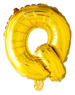 Globo foil letra Q dorado (102 cm)