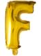 Balon litera F auriu (102 cm)