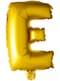 Bogstav E guldfarvet ballon (102 cm)