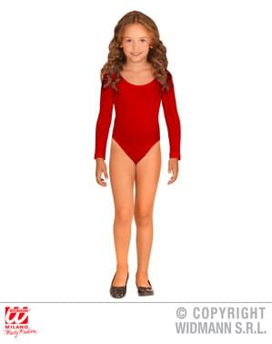 Body rosso per bambina