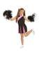 Girls Black and Pink Cheerleader Costume