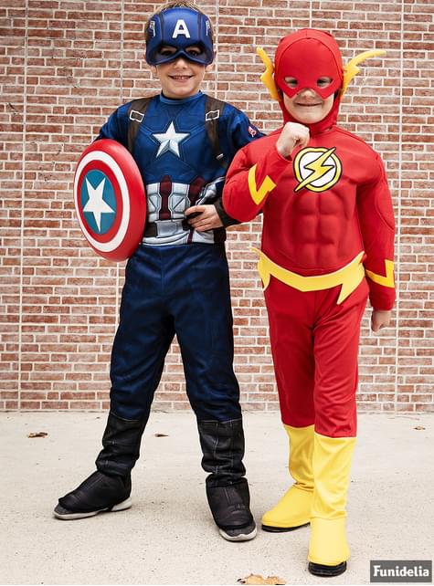 Costume Flash imbottito da bambino. Consegna express
