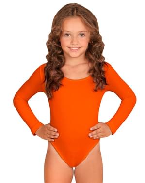 Body naranja para niña