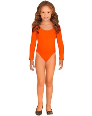 Body naranja para niña