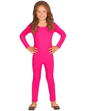 Macacão cor-de-rosa para menina