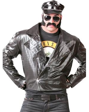 Blusão de motoqueiro rockeiro