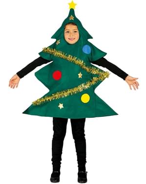 Kostum pohon Natal untuk anak